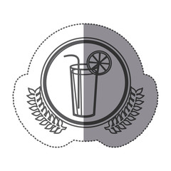 symbol lime glass icon image, vector illustration