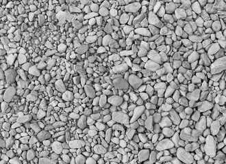 gravel background in black and white tone