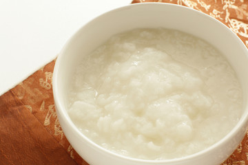 homemade rice porridge