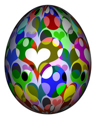 3D Bild - Ostereier - bemalt