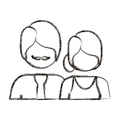 people couple icon stock, vector illustration image