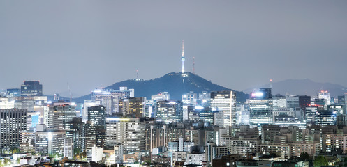 cityscape and skyline of seoul