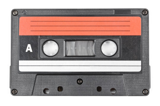 Vintage audio cassette isolated