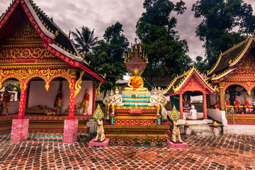 September 21, 2014: Temples in Ban Xang Hai, Laos
