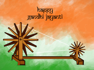 illustration of elements of Gandhi Jayanti background. Gandhi Jayanti is a national festival celebrated in India to mark the occasion of the birthday of Mohandas Karamchand Gandhi 