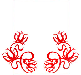 Beautiful gradient frame. Raster clip art.