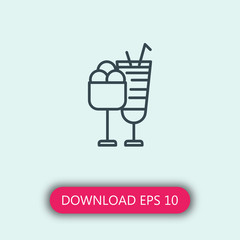 Icecream icon vector