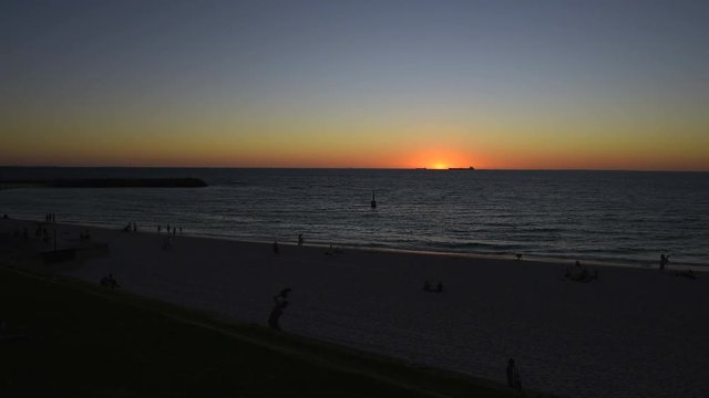 Cottesloe Beach, Strand, Sonnenuntergang, Cott, Metropole Perth, Western Australia, Westaustralien, Australien, Down under