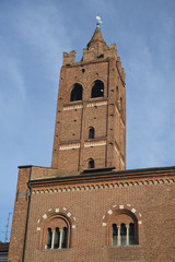 Fototapeta premium Monza (Italy), the Arengario, medieval building