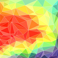 Bright Polygonal Background With White Contour