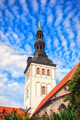 Fototapeta na wymiar St. Nicholas church in Tallinn
