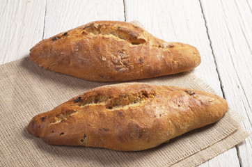 Loaf ciabatta bread