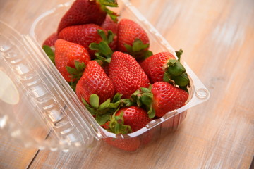 box of strawberries
