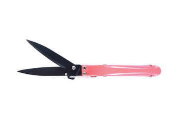 pruning shears isolated on white