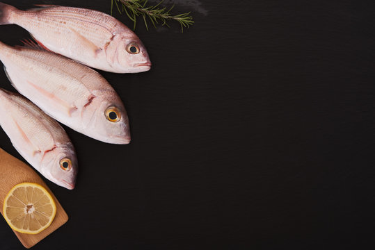Raw fish with other ingredients
