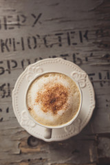 Coffee with cinnamon