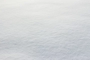 Papier Peint photo autocollant Hiver Fresh snow texture on winter ground. Horizontal color image of beautiful white natural background of snowy clean surface.