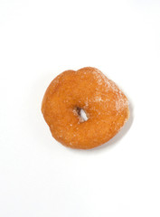 Naklejka na ściany i meble Donut put on white background,selective focus.