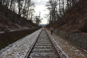 Fototapeta premium Train Railway