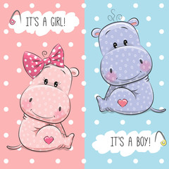 Hippos boy and girl