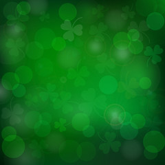 Saint Patrick's day vector green background - 137077931