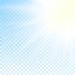 Abstract sun flare effect