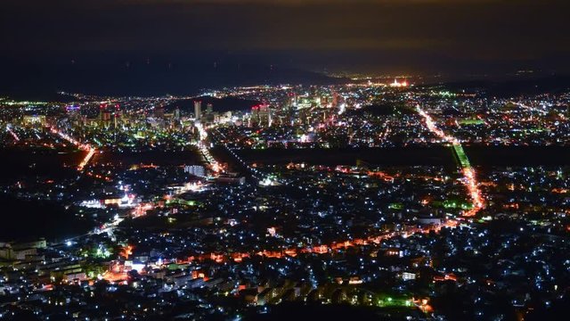 静岡の夜景　朝鮮岩からの眺め