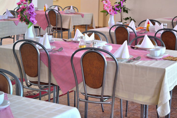 dining room in the cafe