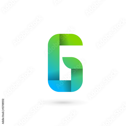  Letter G Ribbon Logo Icon Design Template Elements Stock Image And 