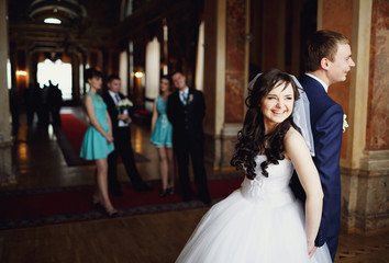Fototapeta premium Loving couple in the National Opera