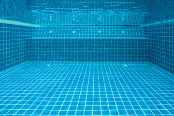 Underwater shot of the swimming pool.