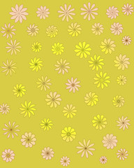 Decorative ornamental seamless spring flower pattern.Tempate for design fabric, backgrounds, wrapping paper, package, covers