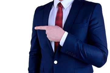 isolated business man