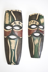 Two Antique Small Tribal Masks