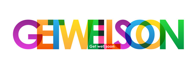 "GET WELL SOON" Vector Banner