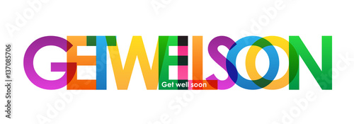 ""GET WELL SOON" Vector Banner" Stock image and royalty-free vector