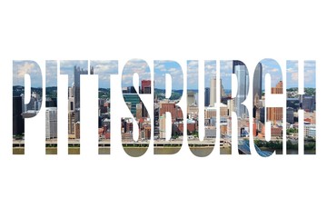 Pittsburgh - text silhouette
