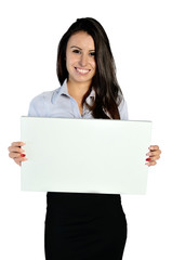 Naklejka premium isolated business woman