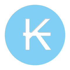 Fototapeta premium kips currency symbol icon image, vector illustration