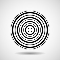 Abstract technology circles, geometric logo, vector illustration