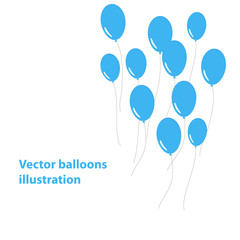 Vector background with balloons.