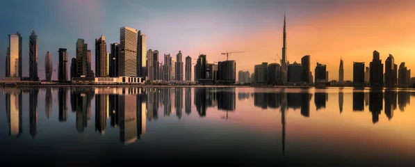 Wandaufkleber Geschäftsbucht von Dubai, Vereinigte Arabische Emirate © boule1301