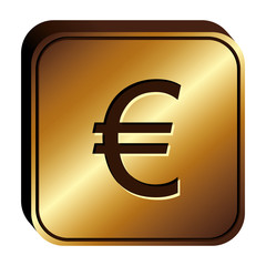 Euro currency symbol icon image, vector illustration