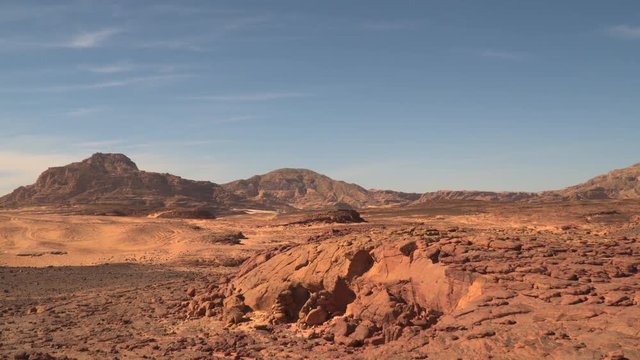Desert mountain in the Sinai Peninsula.
