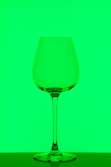 wineglass on colorful background