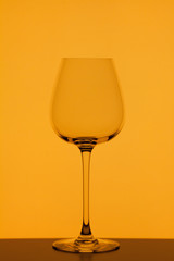 wineglass on colorful background