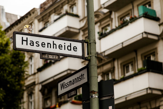 Hasenheide Berlin Street Sign