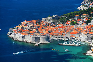 Fototapeta premium Aerial view of Dubrovnik, Croatia