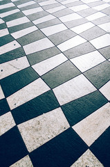 Texture pavement walkway. Place Massena in Nice, France