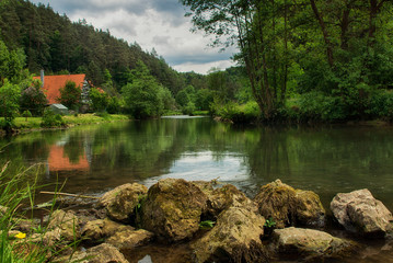 Rast an der Rednitz im Frankenland